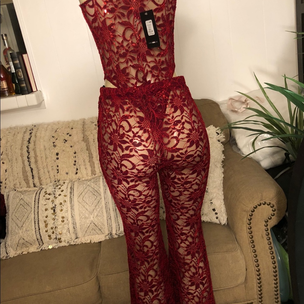New fashion nova Burgundy Set L - Picture 7 of 8